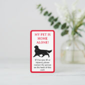 D'appel Mon animal de compagnie, Chien est la carte indivi (Debout devant)