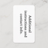 D'appel Mon animal de compagnie, Chien est la carte indivi (Dos)