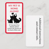 D'appel Mon animal de compagnie, Chien est la carte indivi (Devant / Derrière)