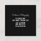 D'appel Monogramme à rayures modernes | Carte de visite no (Dos)