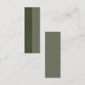 D'appel Moss Green Split Texture Carte de visite - Personn (Devant / Derrière)