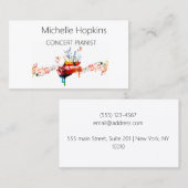 D'appel Musique Enseignant Élégante Touches Piano Carte d' (Devant / Derrière)