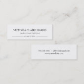 D'appel Noir de carte nominative d'insertion d'obtention (Devant / Derrière)