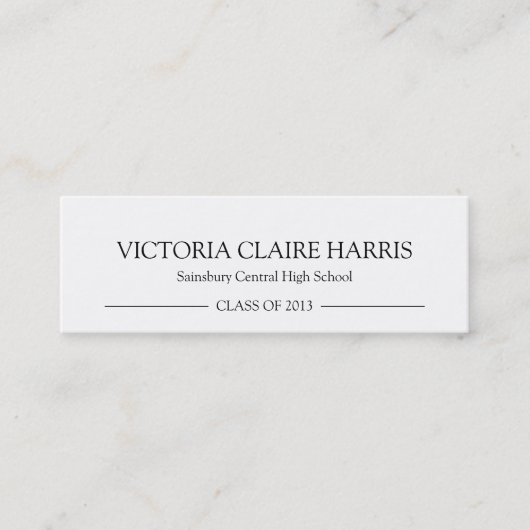 D'appel Noir de carte nominative d'insertion d'obtention (Devant)