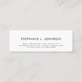 D'appel Nom de la graduation Carte I Minimal Simple Black  (Dos)