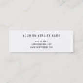 D'appel Nom de la graduation Carte manuscrite de classe de (Dos)