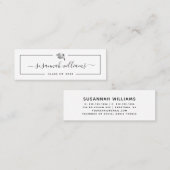 D'appel Nom de la graduation Carte Script moderne Casquett (Devant / Derrière)