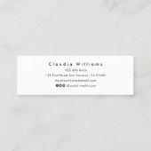 D'appel Nom de la graduation Carte Script moderne Insérer  (Dos)