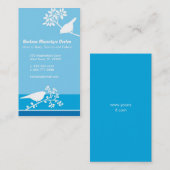 D'appel Oiseaux sur Branches Carte de visite (Devant / Derrière)