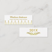 D'appel Or de Deco d'insertion de dernière année de carte (Devant / Derrière)