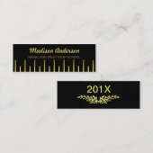 D'appel Or Deco d'insertion de dernière année de carte (Devant / Derrière)