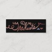 D'appel Or rose d'insertion de dernière année de carte (Dos)