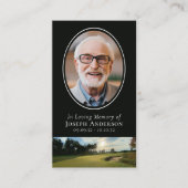 D'appel Parcours De Golf En Carte De Prière Mémoire Amoure (Devant)