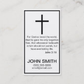 D'appel Parlons de Jésus Carte de visite (Dos)