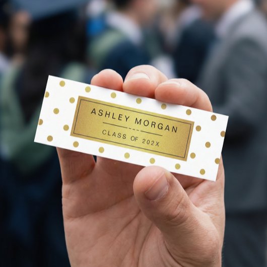 D'appel Parties scintillant moderne blanche et or - Carte 