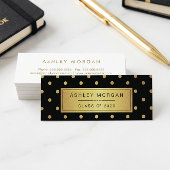 D'appel Parties scintillant moderne Noir et Or - Carte de 