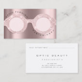 D'appel Parties scintillant optique Rose de la carte de re (Devant / Derrière)