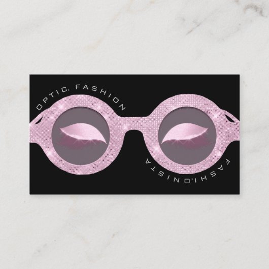 D'appel Parties scintillant Rose optique de la carte de re (Devant)