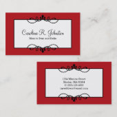 D'appel Passion bordure rouge cadre classique carte mère p (Devant / Derrière)
