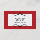 D'appel Passion bordure rouge cadre classique carte mère p (Dos)