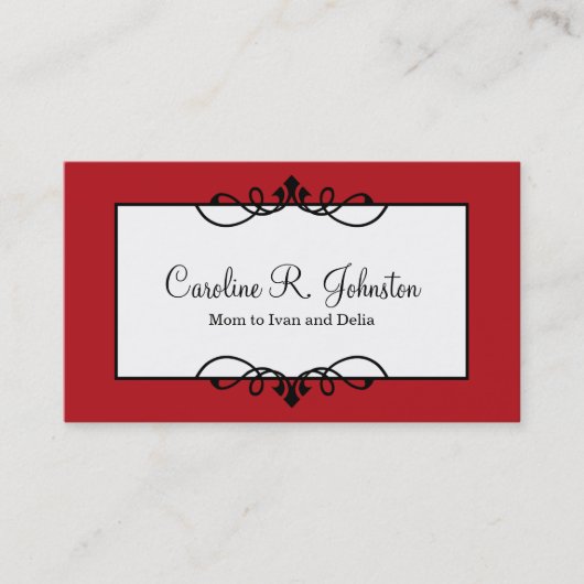 D'appel Passion bordure rouge cadre classique carte mère p (Devant)