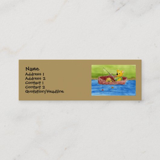 D'appel Pêche avec la carte de profil de papa (Devant)