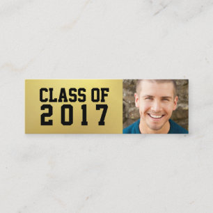 D'appel Photo de feuille d'or de Faux de carte nominative