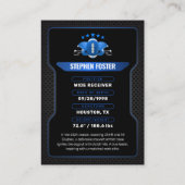 D'appel Photo du lecteur de carte de commerce Blue & Black (Dos)