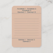 D'appel Pierre d'argile rouge marocain - Carte de visite (Dos)