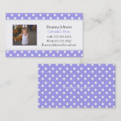 D'appel Point de polka : Carte de contact de maman (Devant / Derrière)