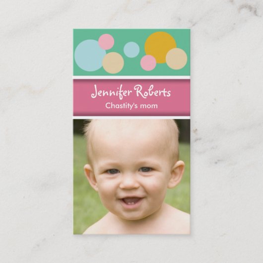 D'appel Points colorés de carte de maman (Devant)