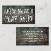 D'appel Police Joueuse Grunge foncé maman Jouer Carte Date (Devant / Derrière)