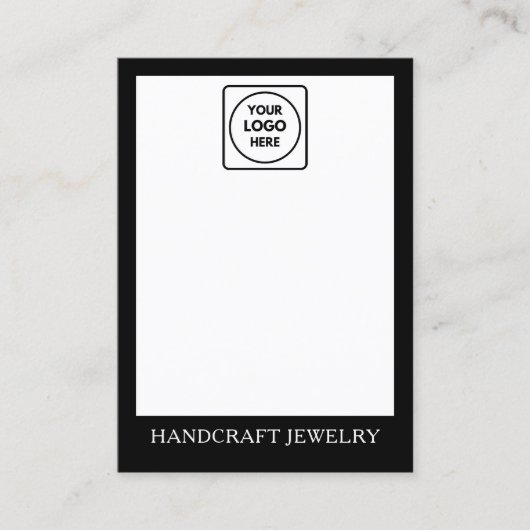 D'appel Présentoir de carte de logo de bijoux propre (Devant)