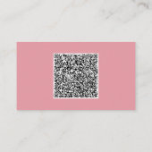 D'appel QR Code Nom Info texte Couleurs Carte de visite mo (Dos)