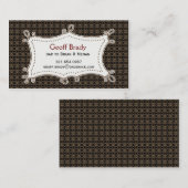 D'appel Rétro carte Brown de papa (Devant / Derrière)