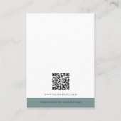 D'appel Sage simple | Carte d'affichage de bijoux de logo (Dos)