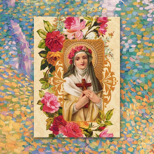 D'appel Saint Rose de Lima Carte Sainte