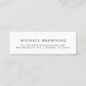 D'appel Simple Modernisation - Nom de la carte Insertion (Dos)