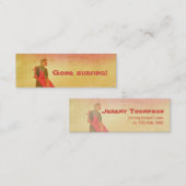 D'appel Surfer allé ! Carte d'affaires/contact (Devant / Derrière)