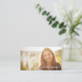 D'appel Texte manuscrit moderne de carte nominative de (Debout devant)