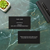 D'APPEL UNE CARTE DE VISITE "CÂLIN"