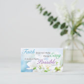 D'appel Verset de la Bible, carte de motivation religieuse (Debout devant)