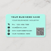 D'appel Votre code QR Nom Adresse Info couleur Carte de vi (Devant)