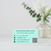 D'appel Votre code QR Nom Adresse Info couleur Carte de vi (Debout devant)