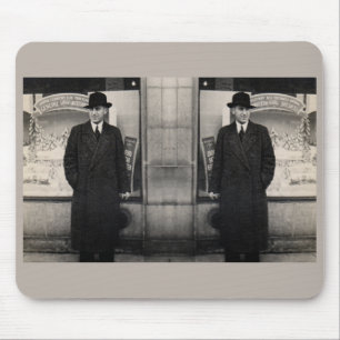 dapper 1930s foto met twee mannen muismat