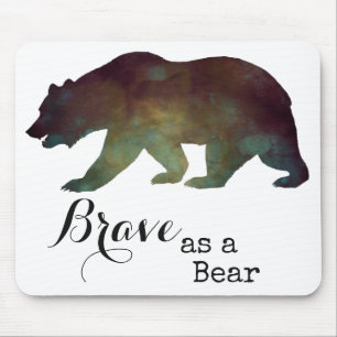 Dapper als een Beer Watercolor Typografie Muismat