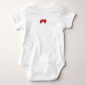 Dapper als papa brandweerjongen bodysuit T-shirt (Achterkant)