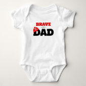 Dapper als papa brandweerman jongen romper T-shirt (Voorkant)