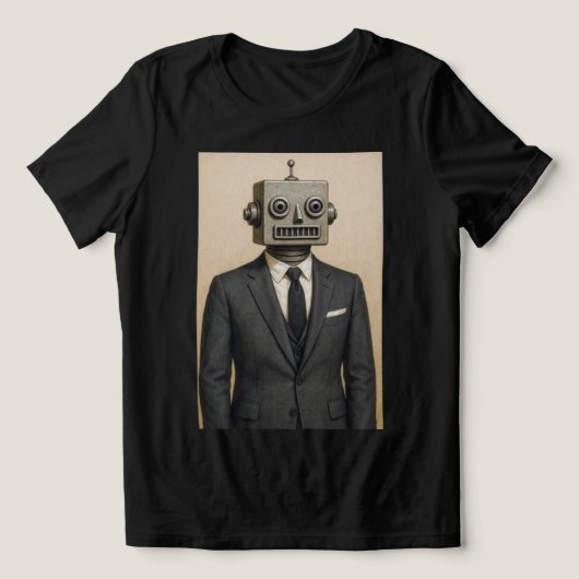 Dapper Android Tri-Blend Shirt (Design voorkant)