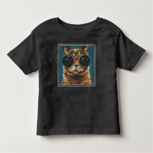 Dapper Animal   Kat in zonnebrillen Kinder Shirts